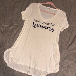 I Only Cheer for Winners Top Size Medium